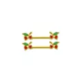 CZ Cherry Nipple Barbells - 14 Gauge at Spencer's