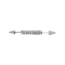 Titanium Drill Spike Industrial Barbell - 14 Gauge at Spencer's