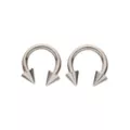 Silverplated Spike Horseshoe Rings - 8 Gauge at Spencer's