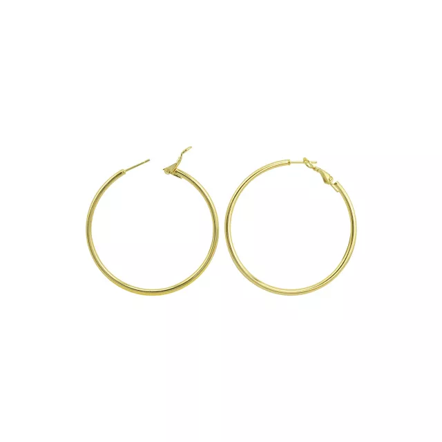 Goldtone Thin Hoop Earrings at Spencer's