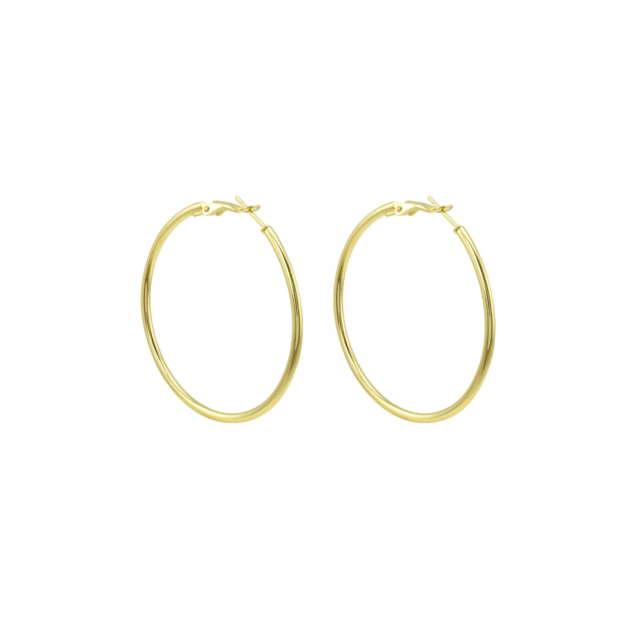 Goldtone Thin Hoop Earrings at Spencer's