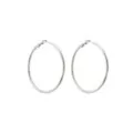 Silvertone Thin Hoop Earrings at Spencer's