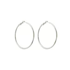 Silvertone Thin Hoop Earrings at Spencer's
