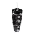 Skull Travel Tumbler with Straw - 40 oz. at Spencer's