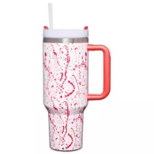 Blood Splatter Travel Tumbler with Straw - 40 oz. at Spencer's