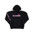 Playboy Italic Logo Hoodie Black at Spencer's