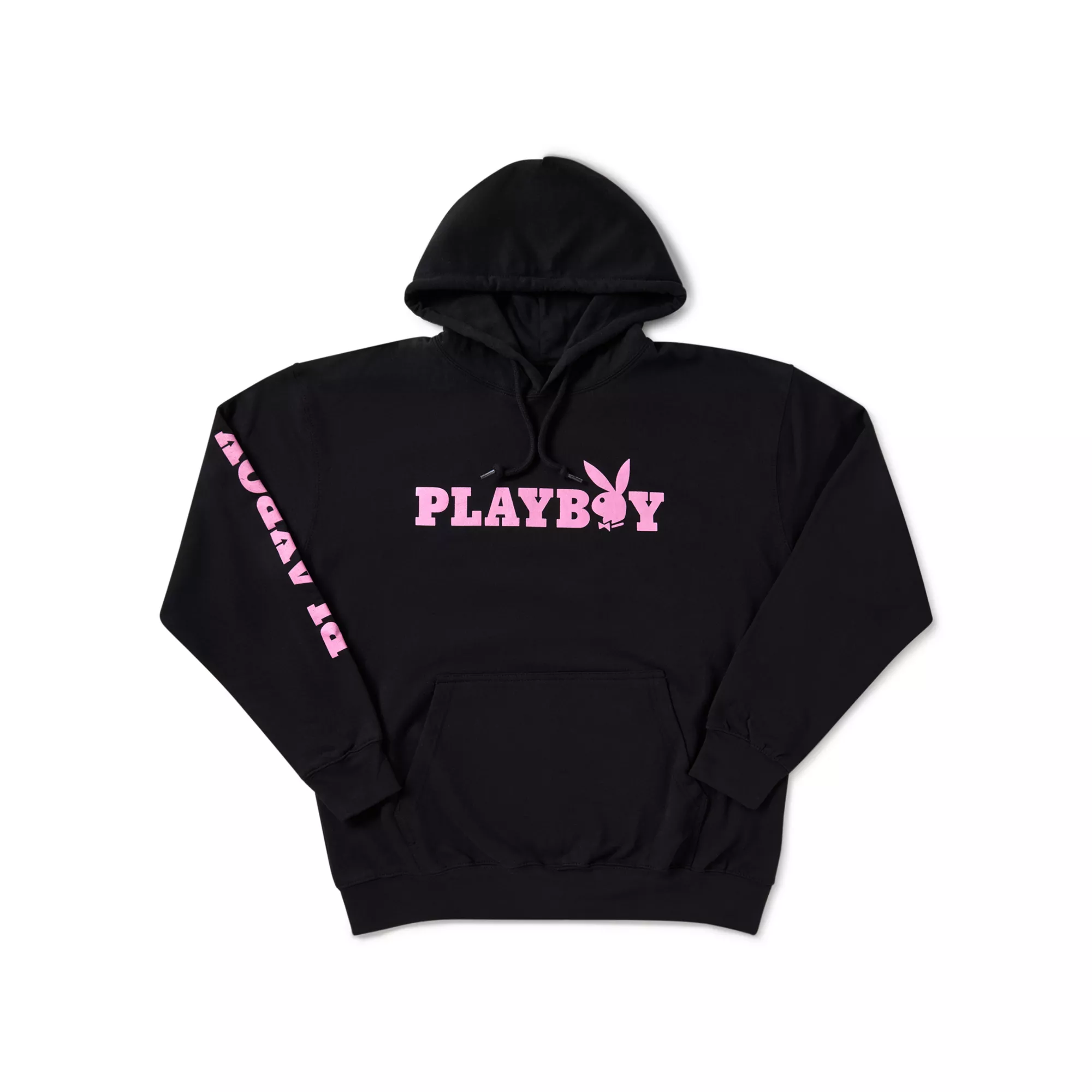 Playboy Italic Logo Hoodie Black at Spencer's