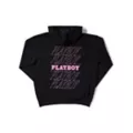 Playboy Italic Logo Hoodie Black at Spencer's