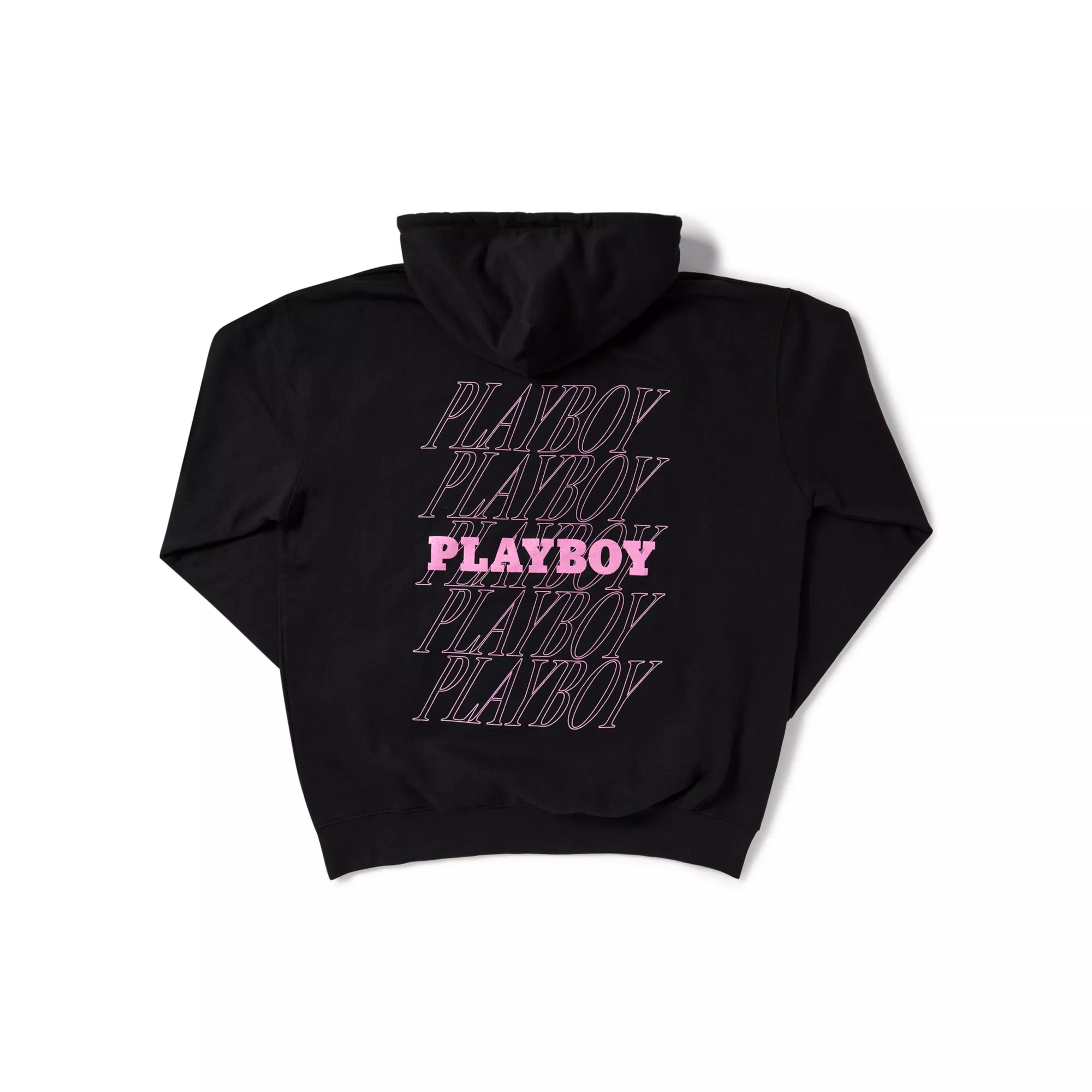 Playboy Italic Logo Hoodie Black at Spencer's