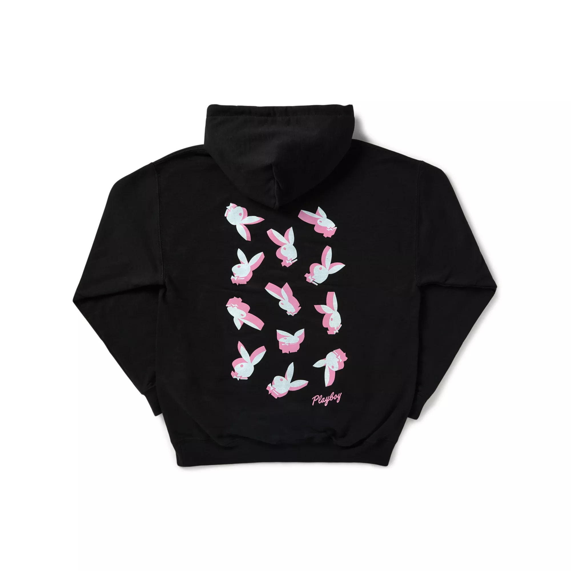 Black Playboy Bunny Print Hoodie at Spencer's