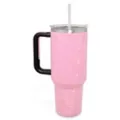 Pink Rhinestone Travel Tumbler with Straw - 40 oz. at Spencer's