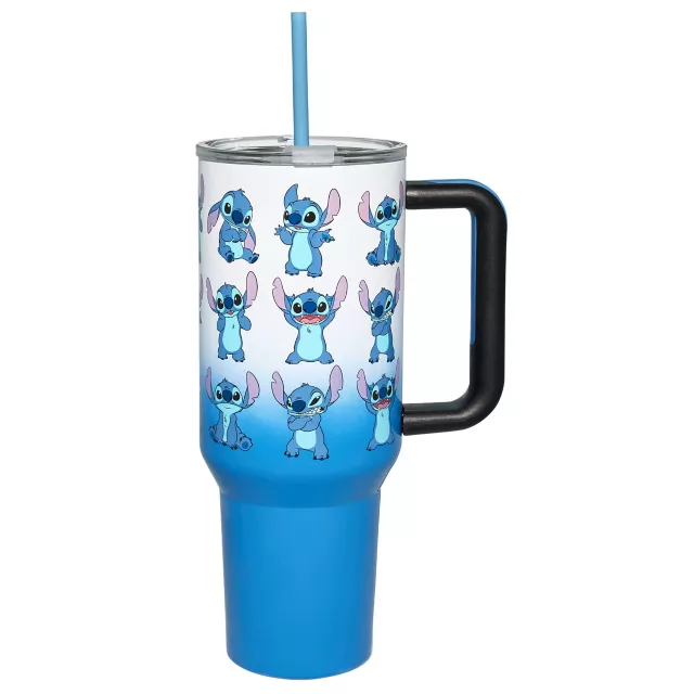 Stitch Poses Travel Tumbler with Straw 40 oz. - Lilo & Stitch at Spencer's