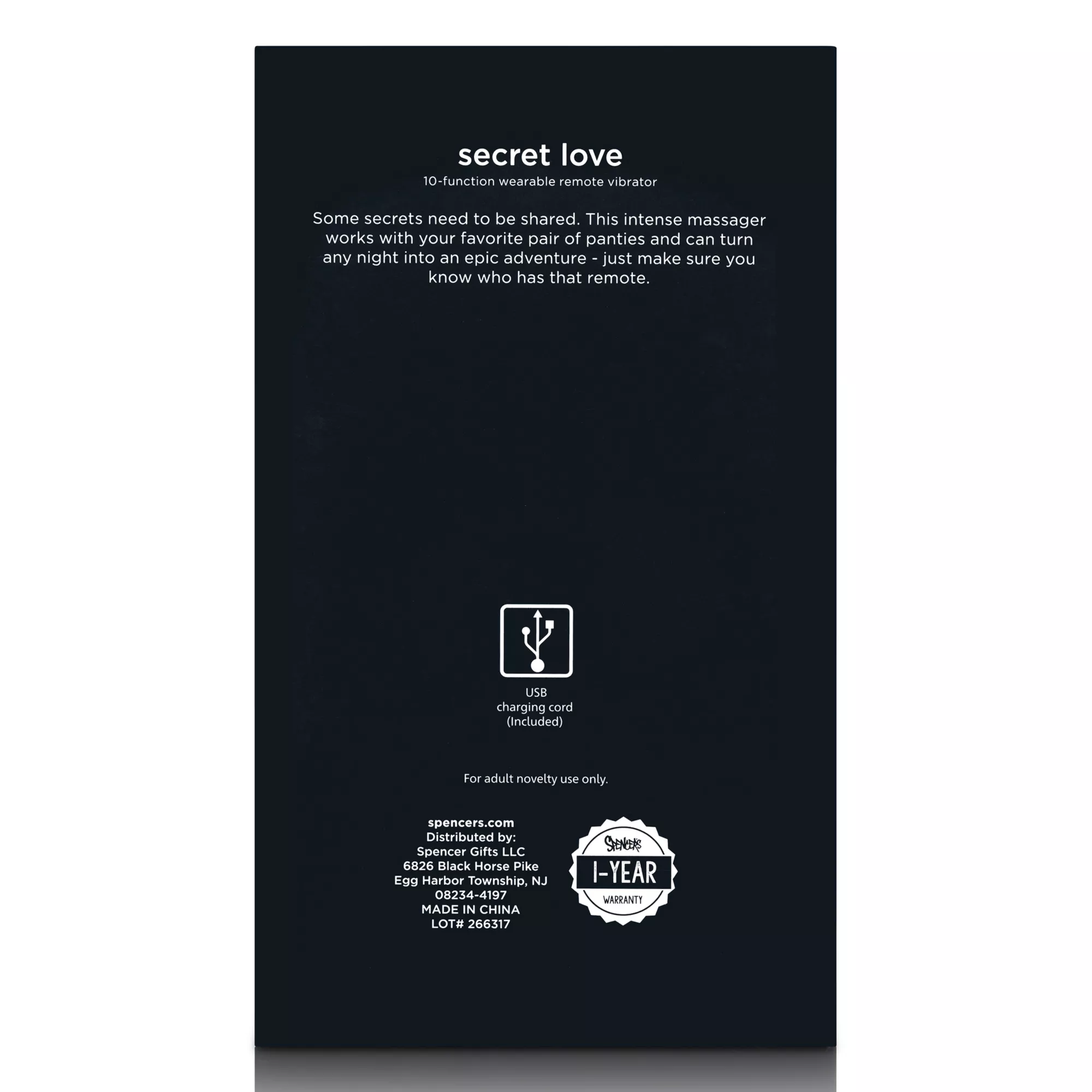 Secret Love Remote Control Panty Vibrator 3.0 - Hott Love Extreme at Spencer's