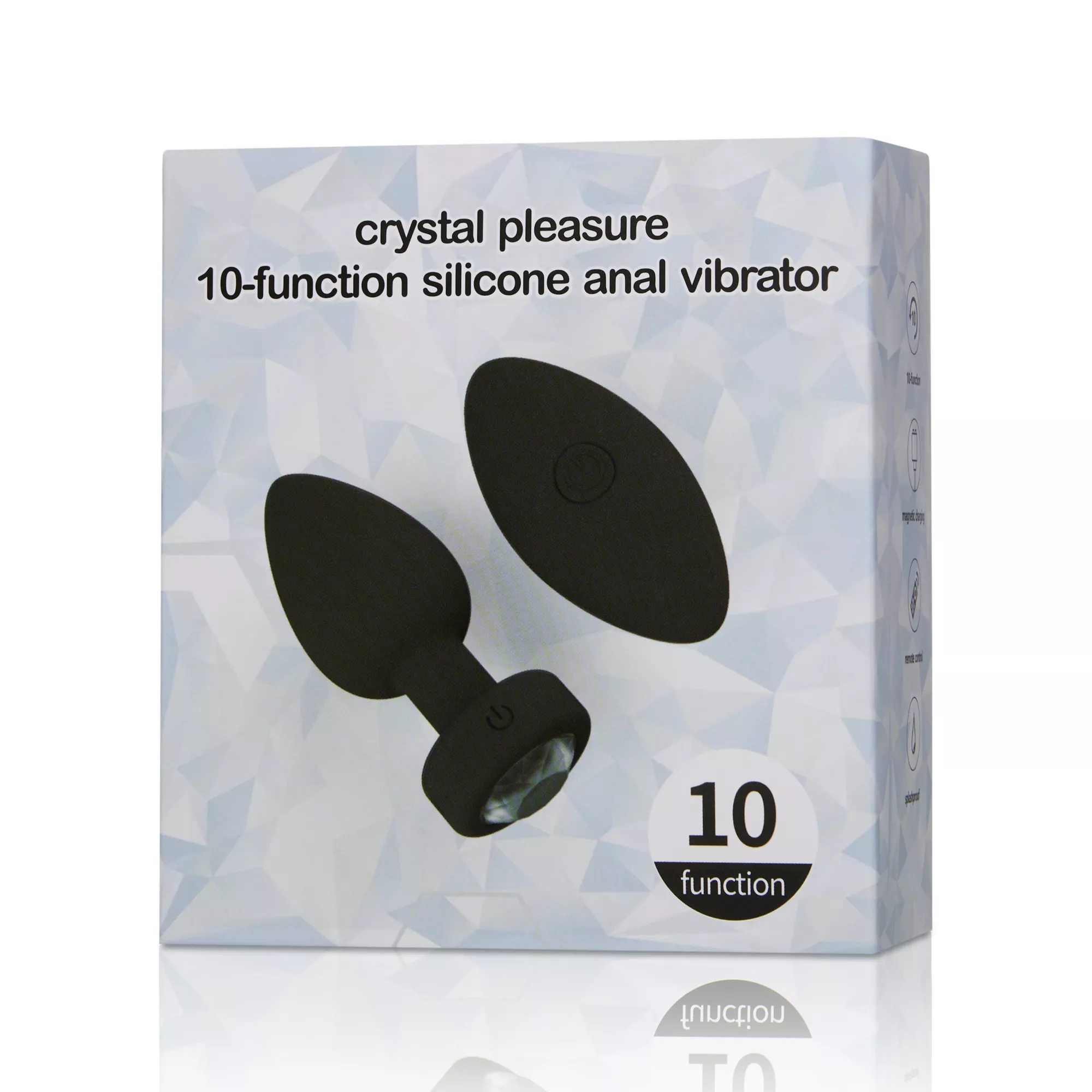 Crystal Pleasure Anal Vibrator - 3.6 Inch at Spencer's