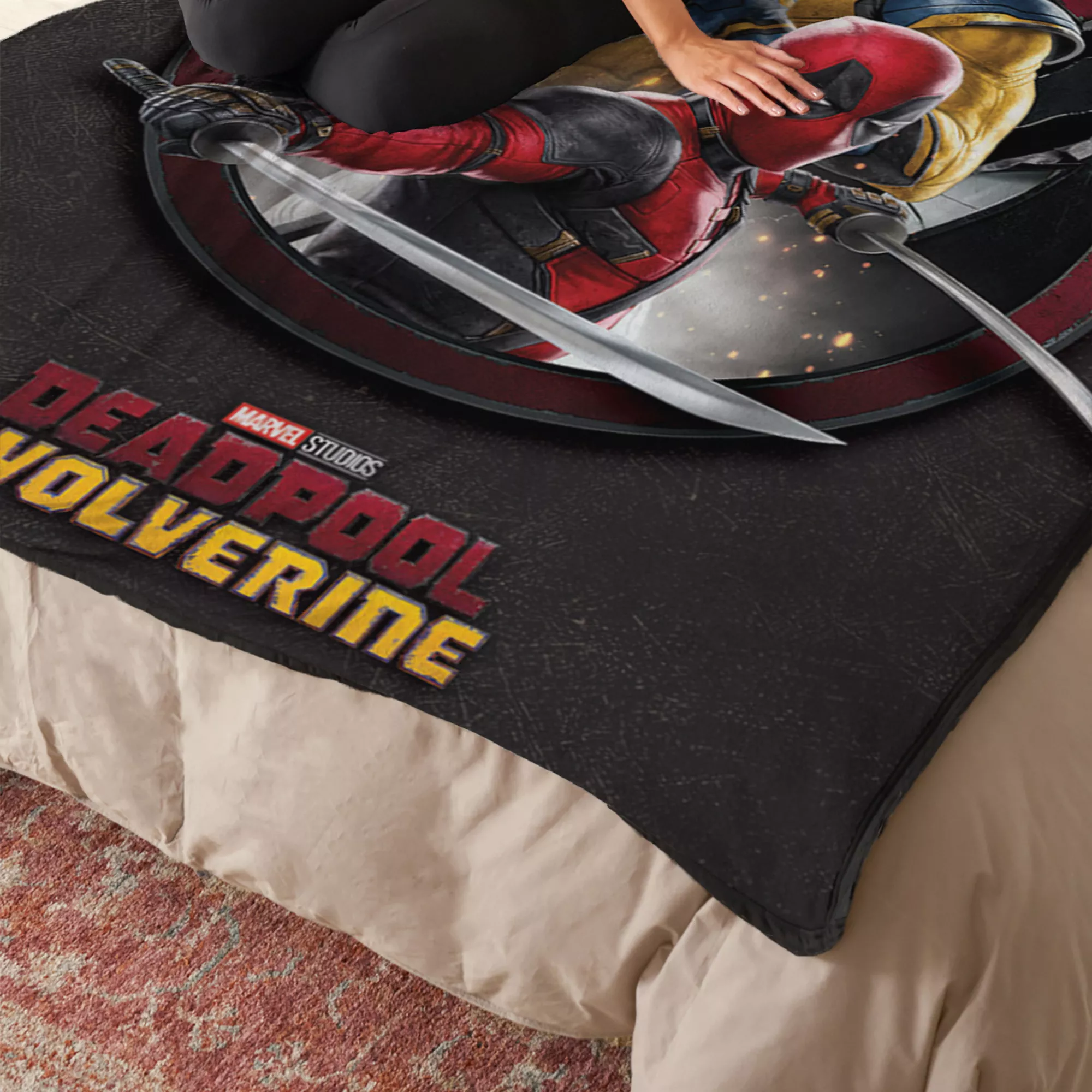 Deadpool and Wolverine Fleece Blanket - Marvel at Spencer's