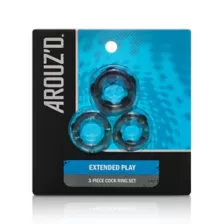 Multi-Pack Arouz'd Extended Play Cock Ring Set - 3 Pack at Spencer's