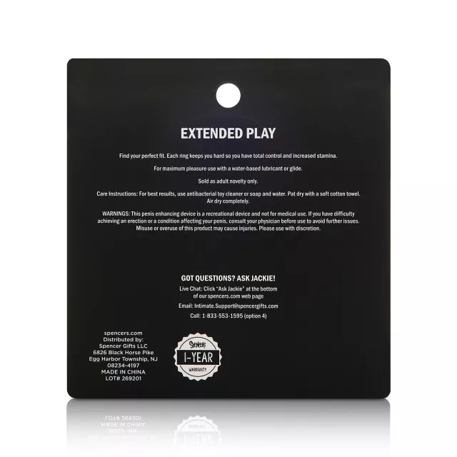 Multi-Pack Arouz'd Extended Play Cock Ring Set - 3 Pack at Spencer's