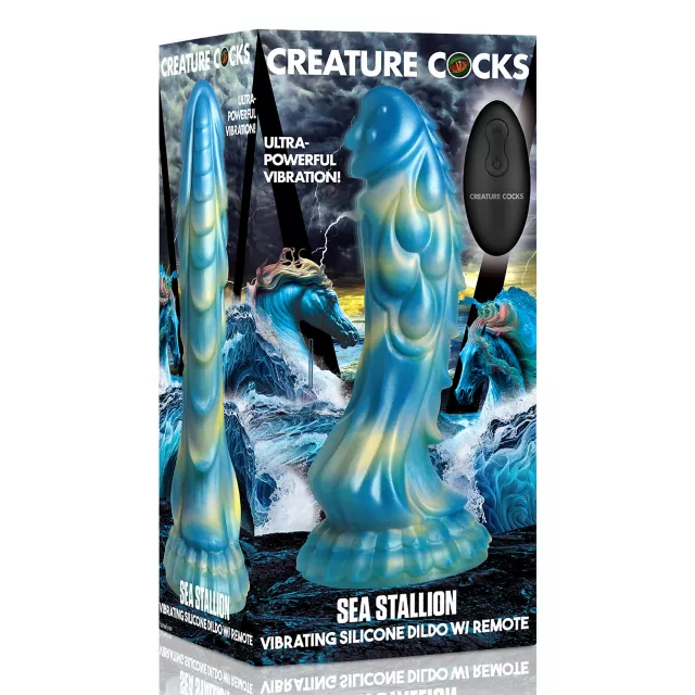 Creature Cocks Sea Stallion Vibrating Dildo with Remote at Spencer's
