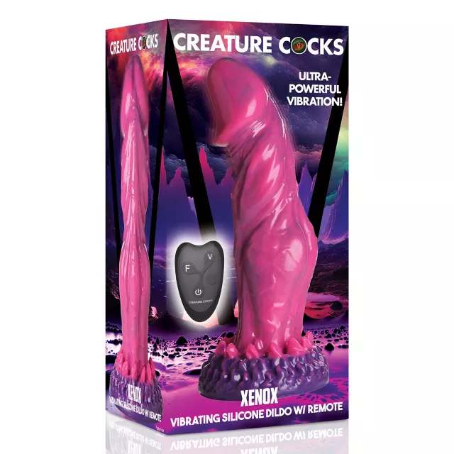 Creature Cocks Xenox Vibrating Dildo with Remote at Spencer's