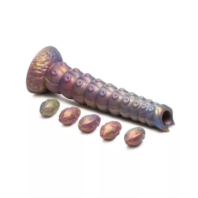 Creature Cocks Deep Invader Tentacle Ovipositor Dildo with Eggs at Spencer's