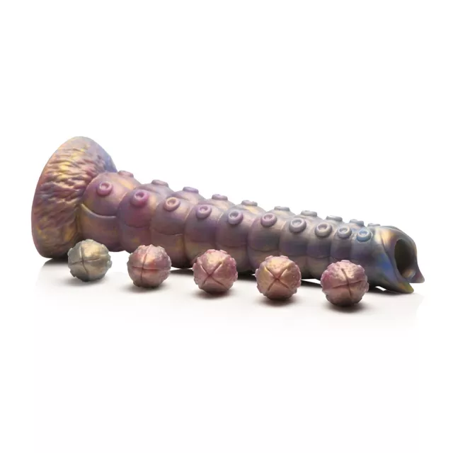 Creature Cocks Deep Invader Tentacle Ovipositor Dildo with Eggs at Spencer's