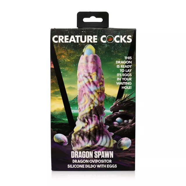 Creature Cocks Dragon Spawn Dragon Ovipositor Dildo with Eggs at Spencer's