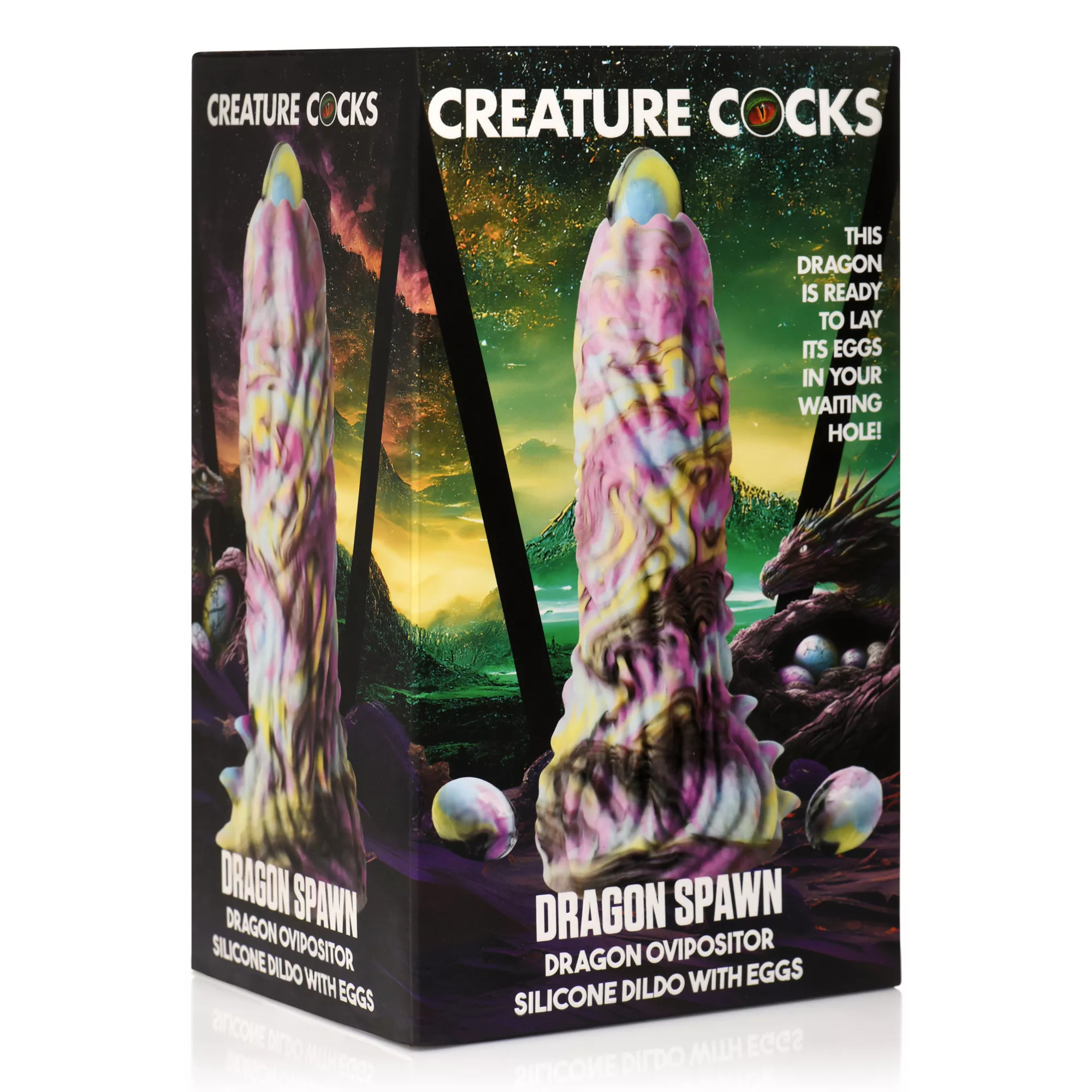 Creature Cocks Dragon Spawn Dragon Ovipositor Dildo with Eggs at Spencer's