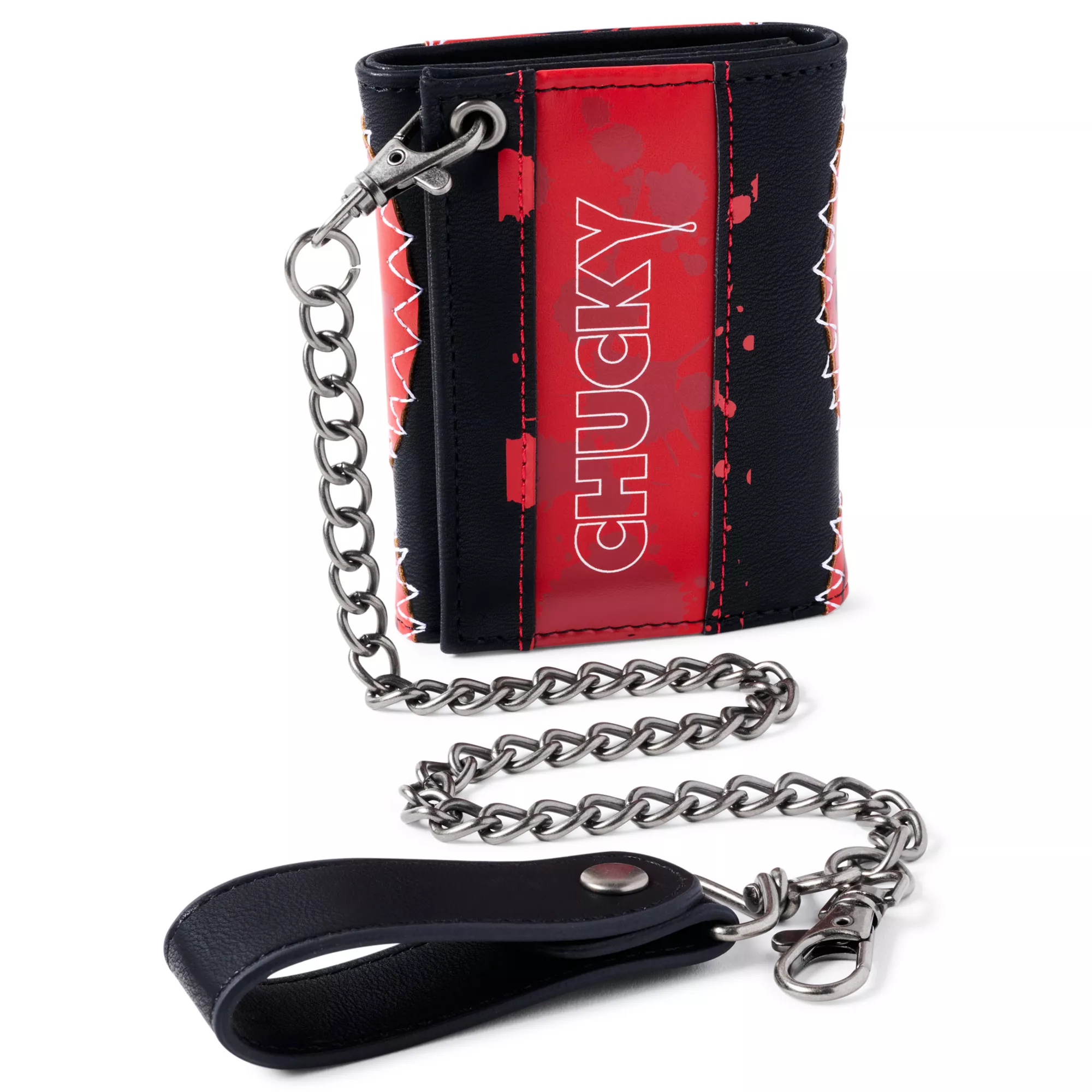 Burnt Face Chucky Chain Wallet at Spencer's