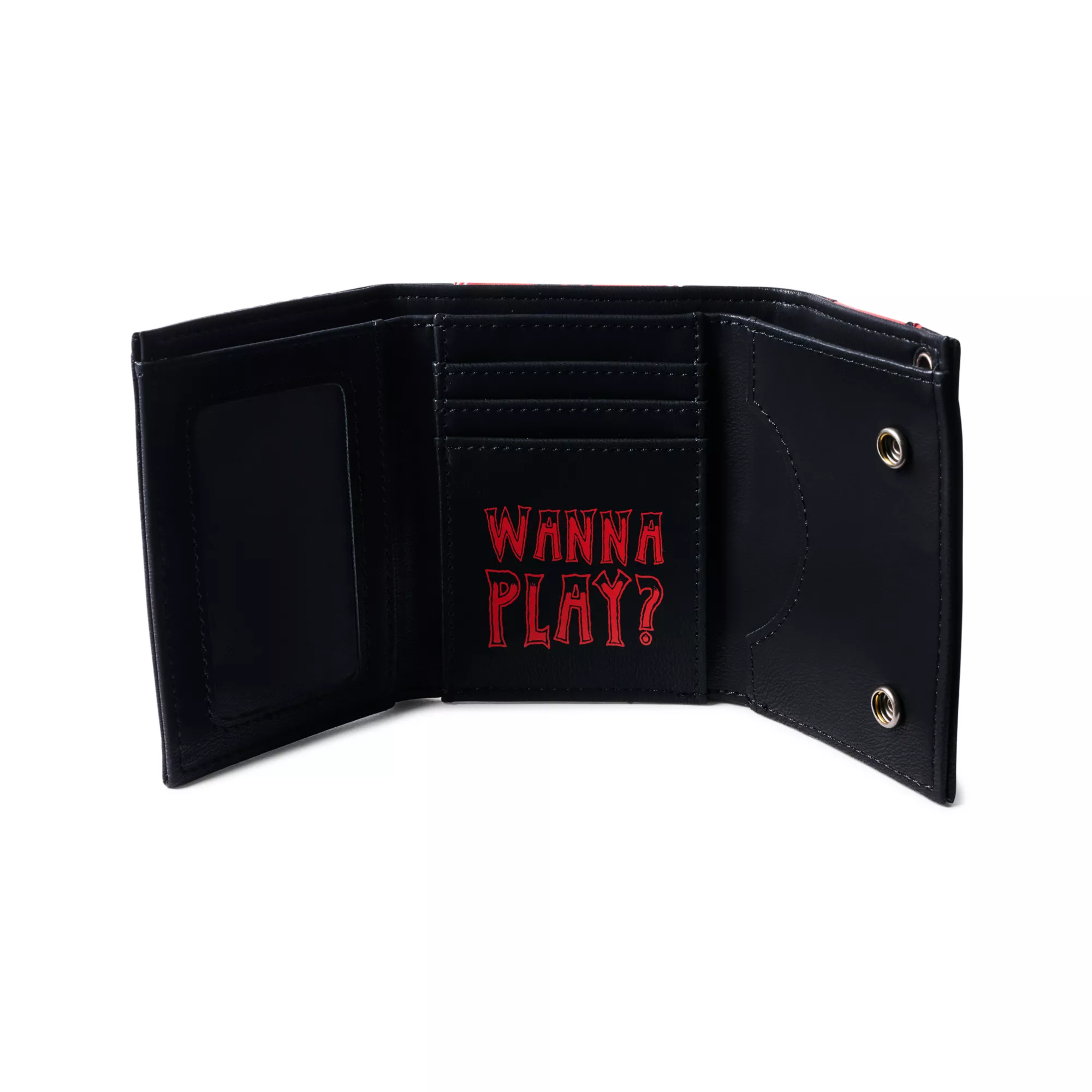 Burnt Face Chucky Chain Wallet at Spencer's