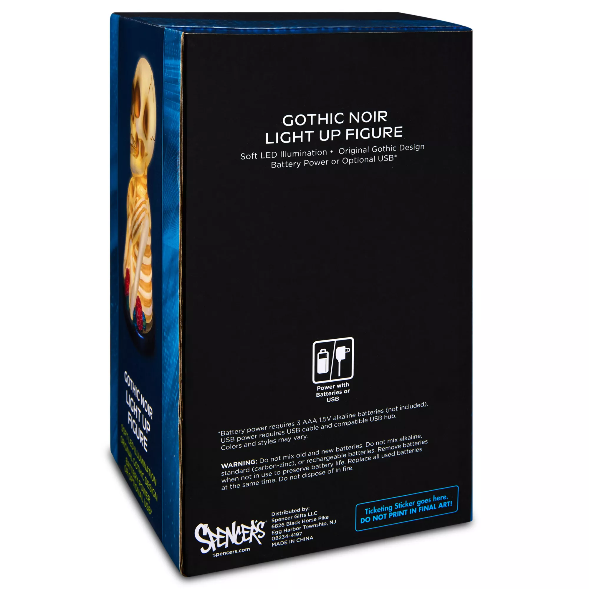 Light-Up Skeleton Lamp at Spencer's