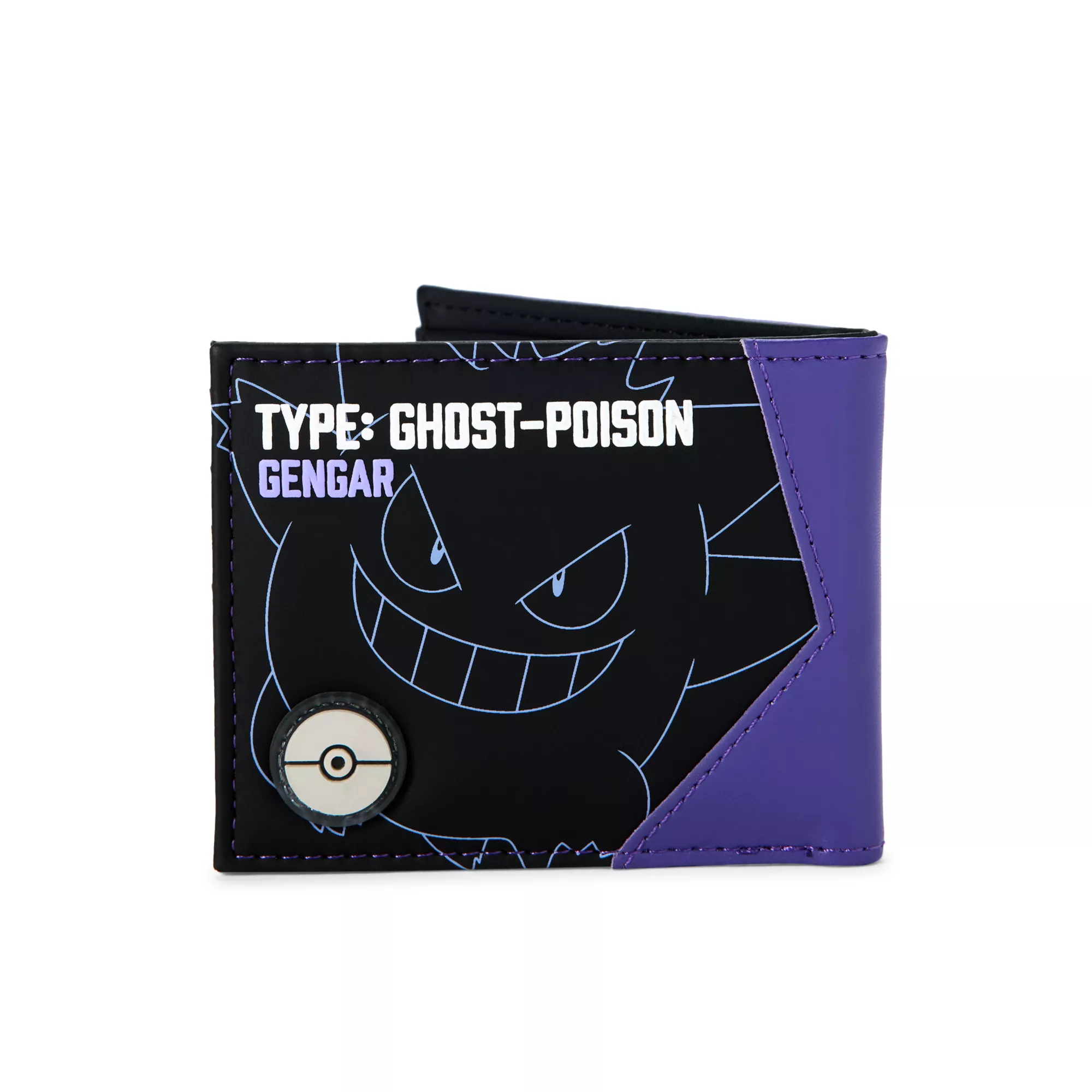 Purple Gengar Bifold Wallet - Pokémon at Spencer's