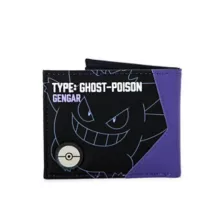 Purple Gengar Bifold Wallet - Pokémon at Spencer's