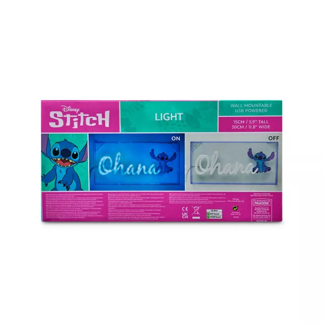 Stitch Ohana Wall-Mounted Lighted Sign - Lilo & Stitch at Spencer's