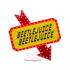 Beetlejuice Light Up Sign at Spencer's