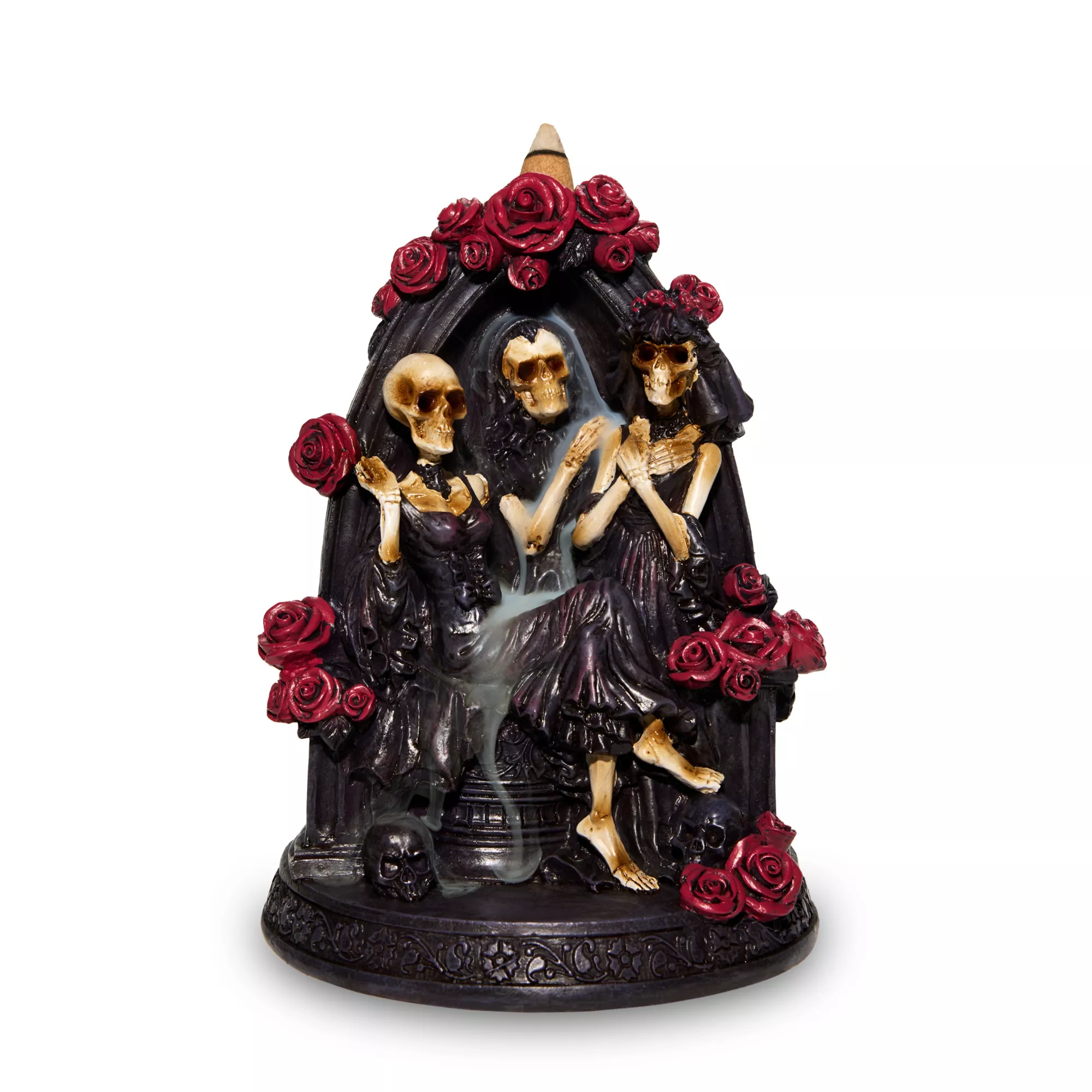 Gothic Rose Temptress Backflow Incense Burner
