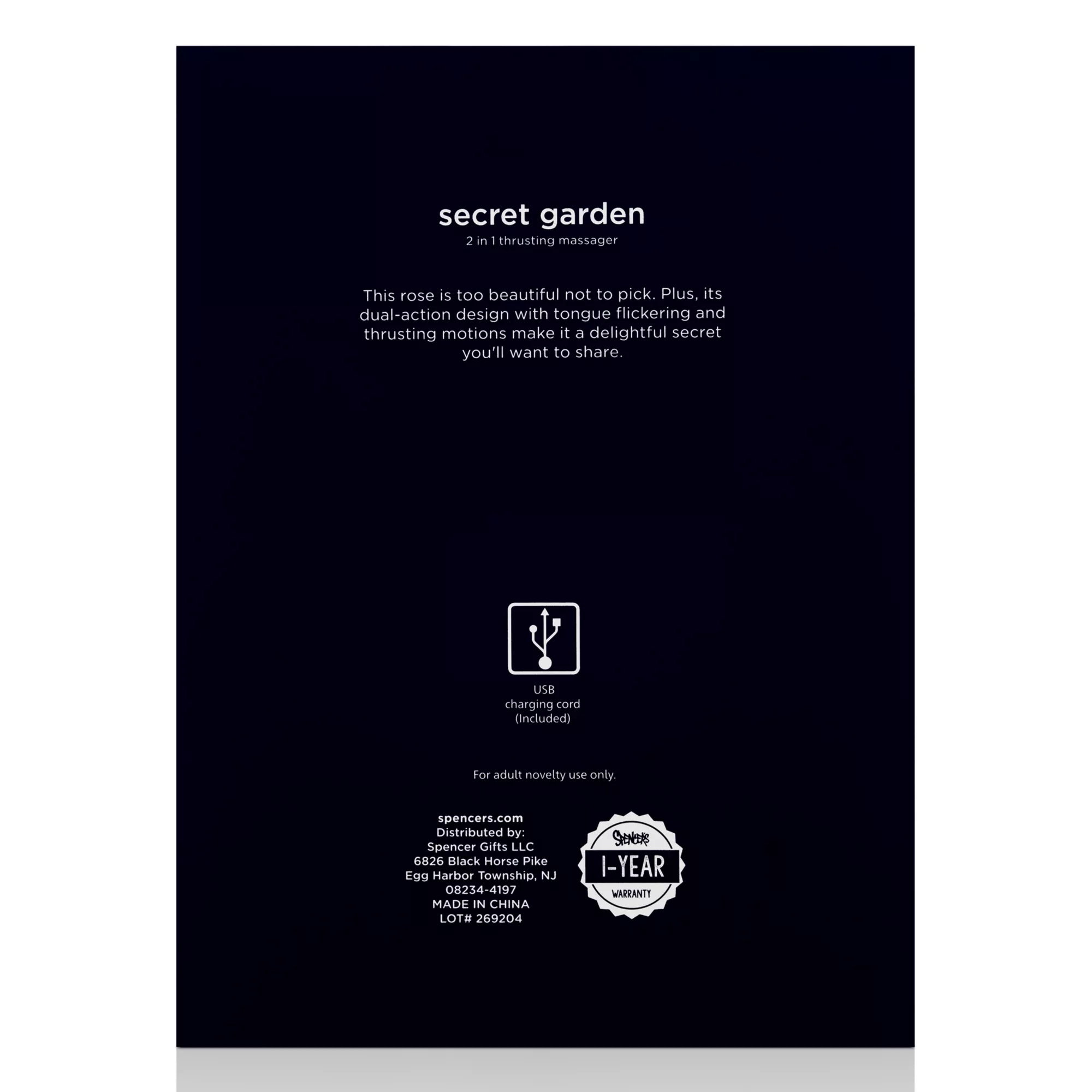 Secret Garden 2 in 1 Thrusting Massager - Hott Love Extreme at Spencer's