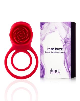 Rose Buzz Double Vibrating Cock Ring - Hott Love