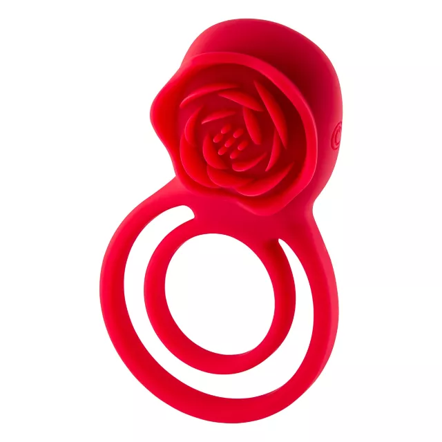 Rose Buzz Double Vibrating Cock Ring - Hott Love