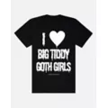 I Love Big Tiddy Goth Girls T Shirt - Hauntless at Spencer's