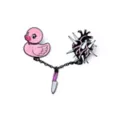 Pink Duck Spiked Heart 3-in-1 Pin at Spencer's