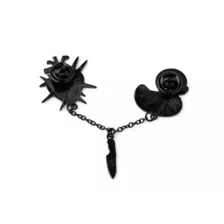 Pink Duck Spiked Heart 3-in-1 Pin at Spencer's