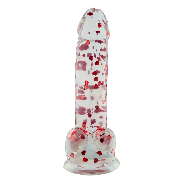 Hott Love Extreme Heartthrob Dildo with Balls at Spencer's
