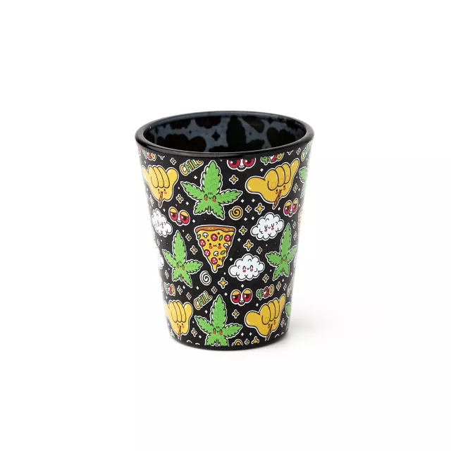 Weed and Pizza Shot Glass - 2 oz. at Spencer's