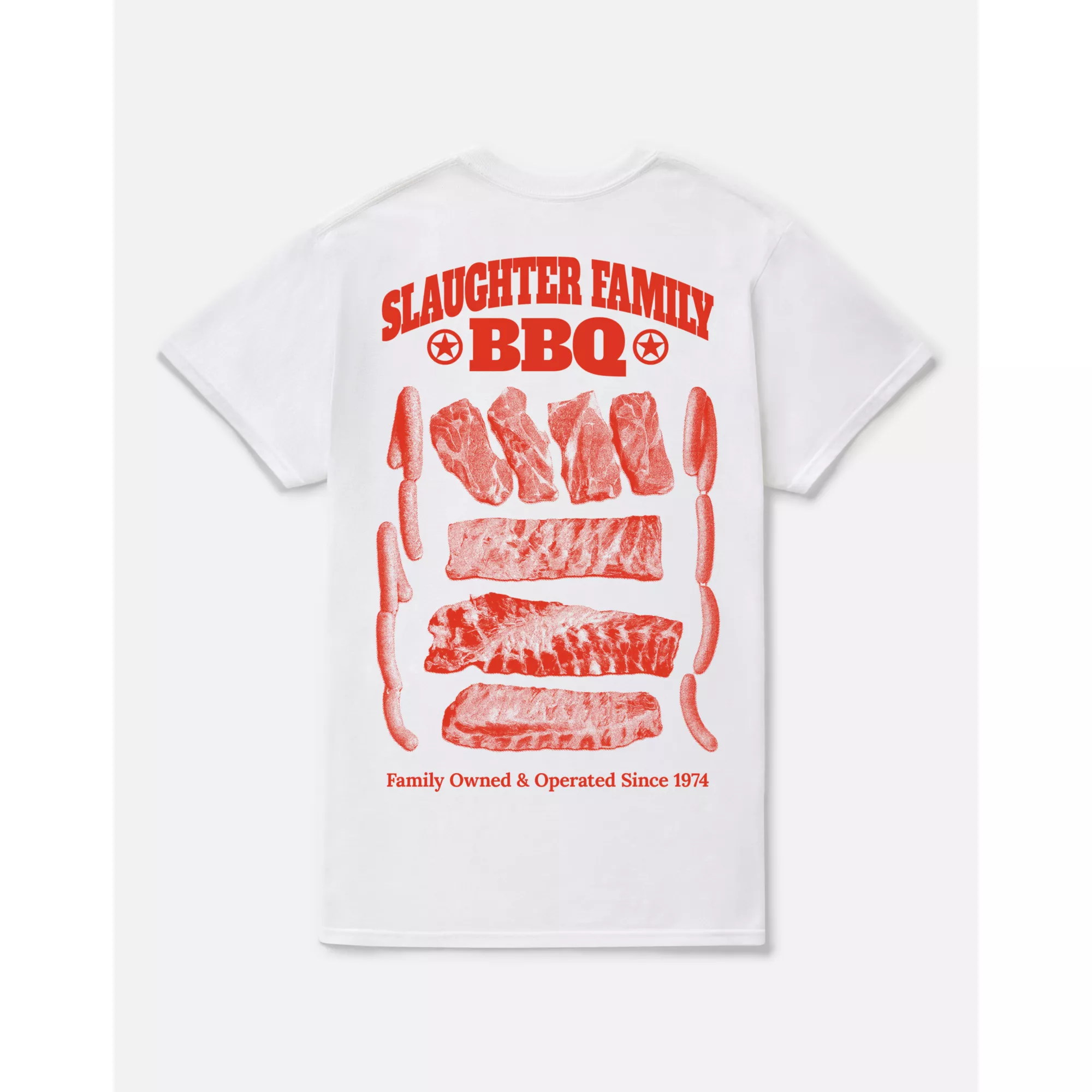 Slaughter Family BBQ T Shirt - Texas Chainsaw Massacre at Spencer's