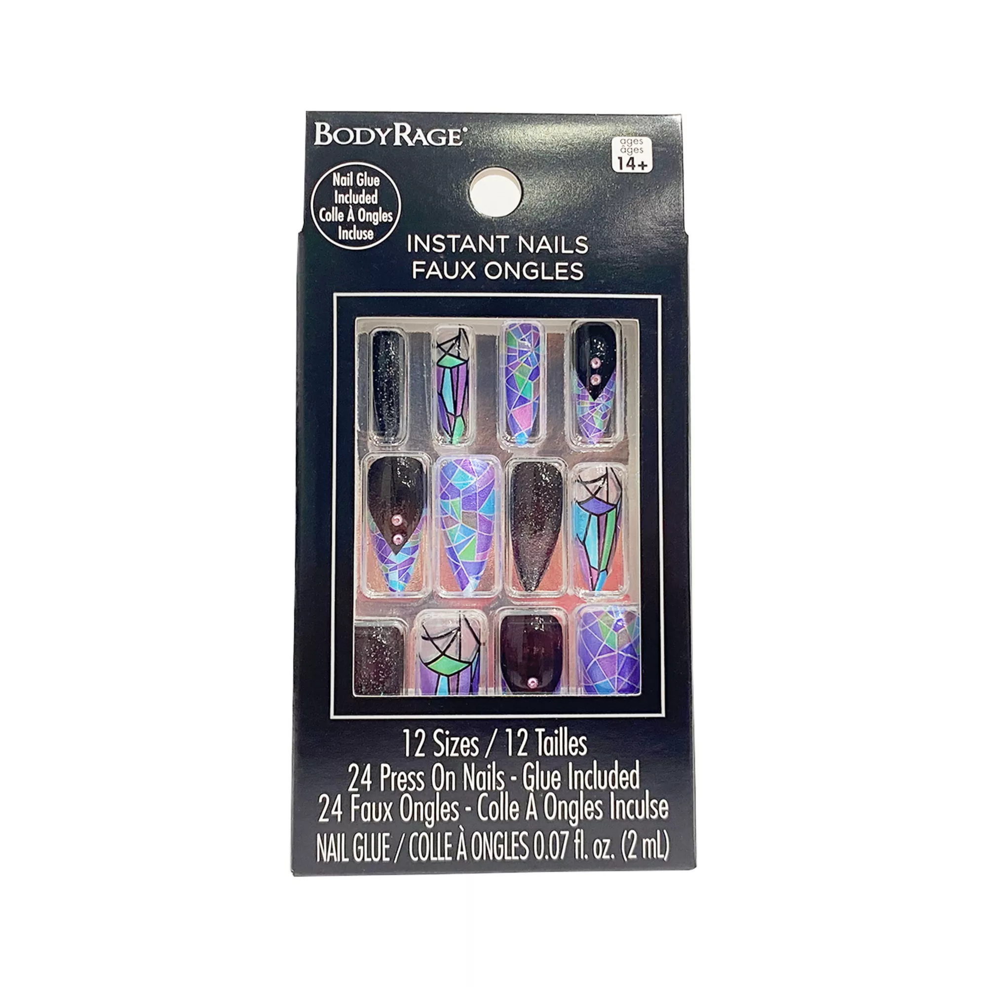 Stained Glass Stiletto Press On Nails at Spencer's