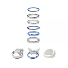 Multi-Pack Butterfly Heart Rings - 9 Pack at Spencer's