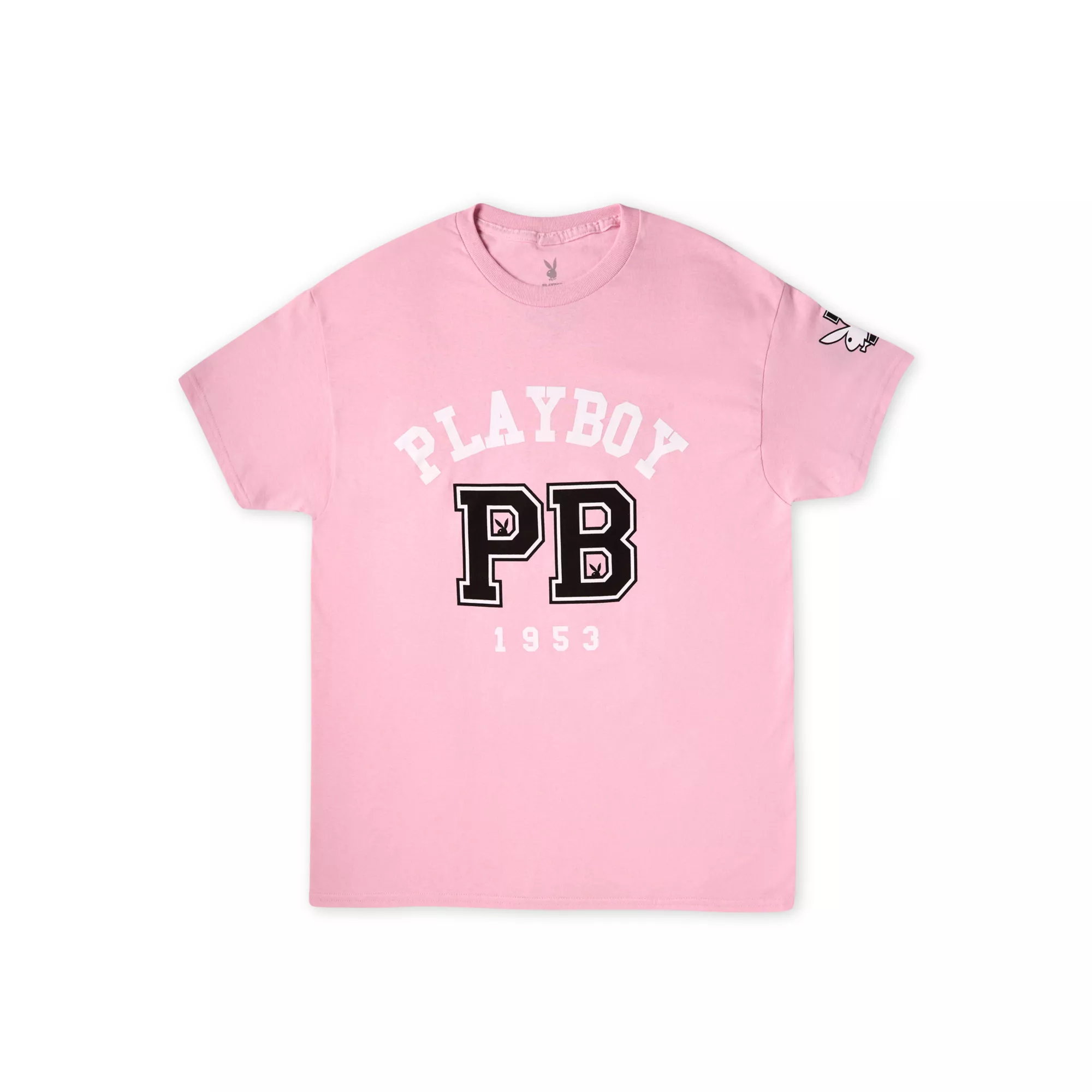 Playboy Pink Collegiate T Shirt at Spencer's