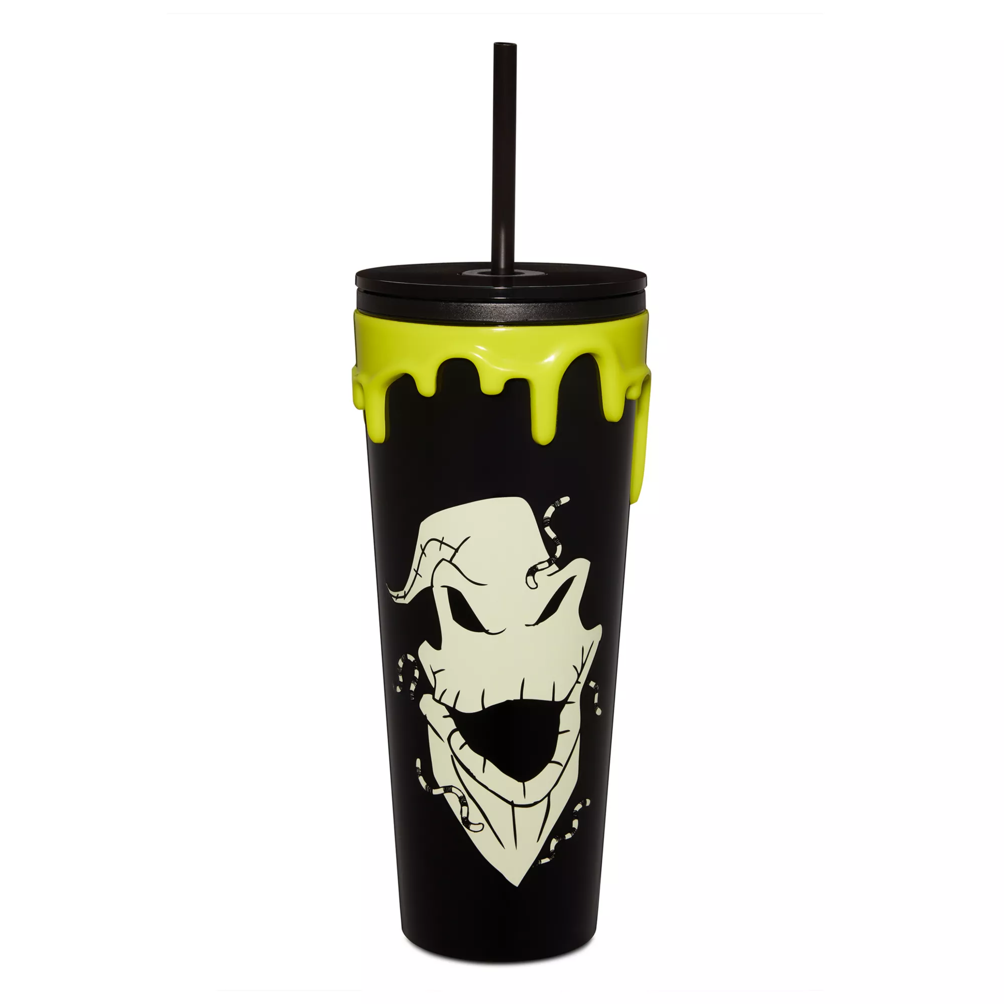 The Nightmare Before Christmas Glow in the Dark Oogie Boogie Cup with Straw - 16 oz. at Spencer's