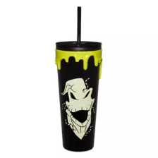 The Nightmare Before Christmas Glow in the Dark Oogie Boogie Cup with Straw - 16 oz. at Spencer's
