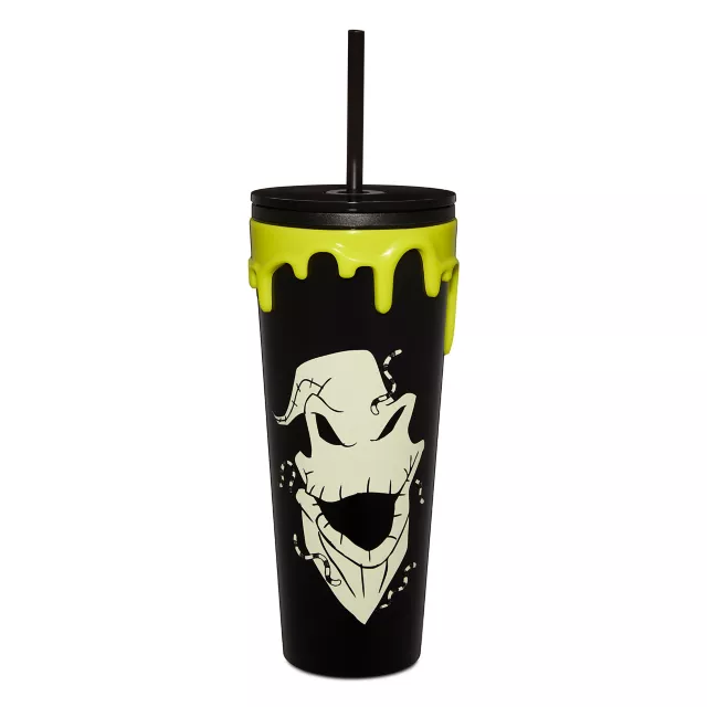 The Nightmare Before Christmas Glow in the Dark Oogie Boogie Cup with Straw - 16 oz. at Spencer's